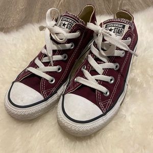 Maroon Converse Low Top